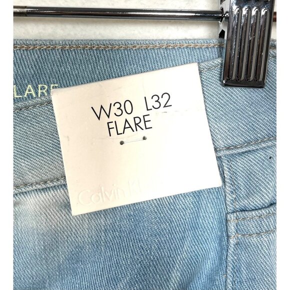 Calvin Klein Bourges Flared Y2K low rise jeans sz 30 - Picture 3 of 13